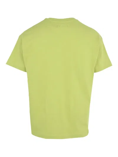 Flâneur Embroidered Cotton T-shirt In Green