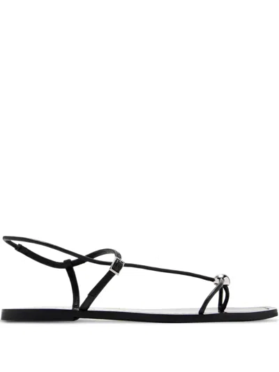 Loeffler Randall Lara Leather Ball-embellished Sandals