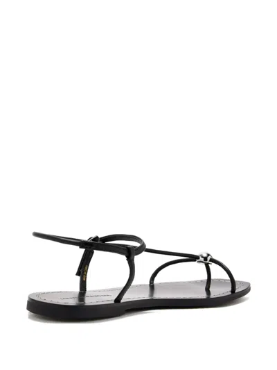 Loeffler Randall Lara Leather Ball-embellished Sandals