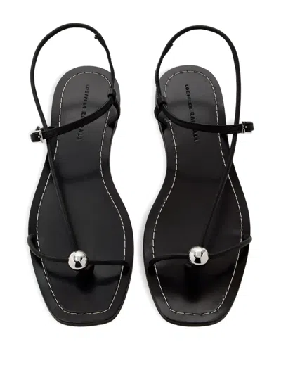 Loeffler Randall Lara Leather Ball-embellished Sandals