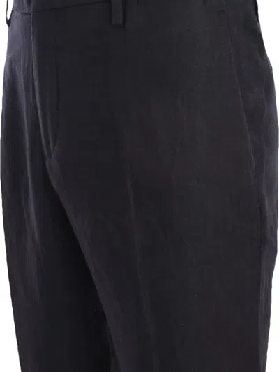 Boglioli Linen Trousers In Black