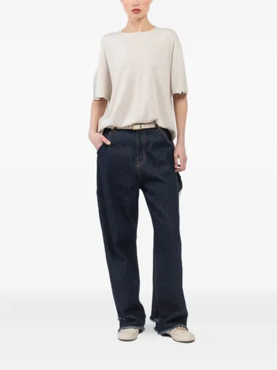 Extreme Cashmere Logo-tag T-shirt In Neutral