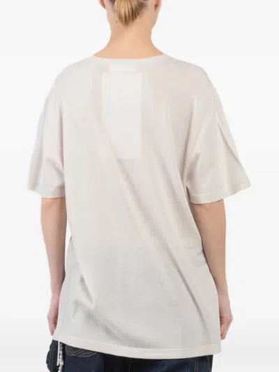 Extreme Cashmere Logo-tag T-shirt In Neutral
