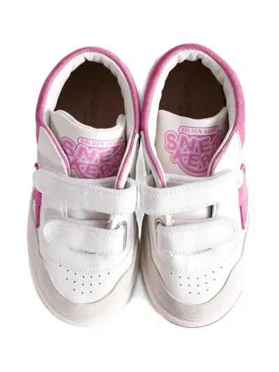 Golden Goose June Suede And Leather High-top Sneakers In Red