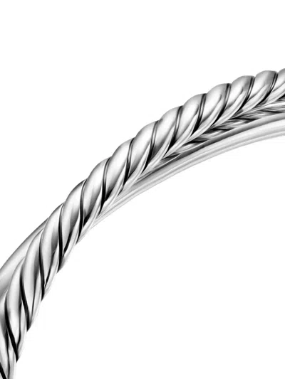 David Yurman Sterling Silver Twisted Cuff Bracelet In Metallic