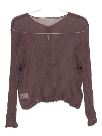 Issey Miyake Pleated Button-fastening Blouse