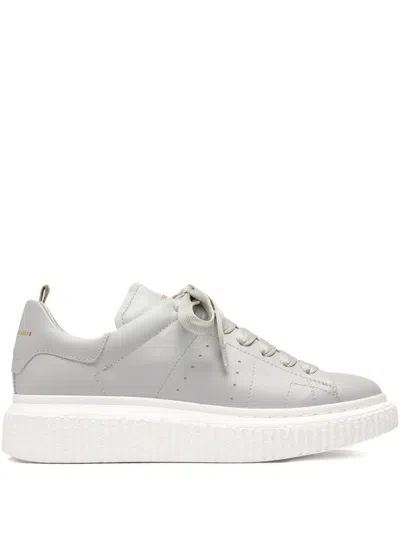 Officine Creative Krace Lace-up Platform Sneakers In White