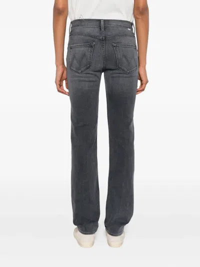 Mother The Mid Rise Rider Skimp Jeans In Gray
