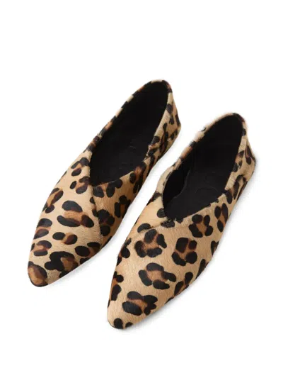 Closed Leopard-print Ballerinas