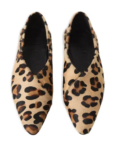Closed Leopard-print Ballerinas