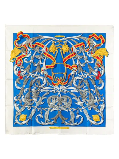 Pre-owned Hermes 2000-2020 Le Mors A La Conetable Silk Scarf Scarves