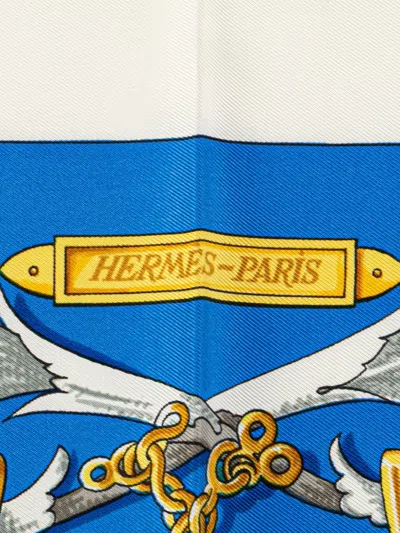 Pre-owned Hermes 2000-2020 Le Mors A La Conetable Silk Scarf Scarves