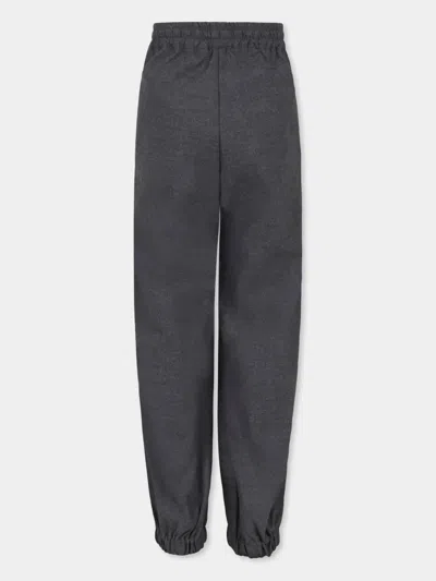 Msgm Logo-detail Drawstring Trousers In Black