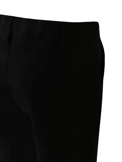 Msgm Pleat-detail Embellished Trousers In Black