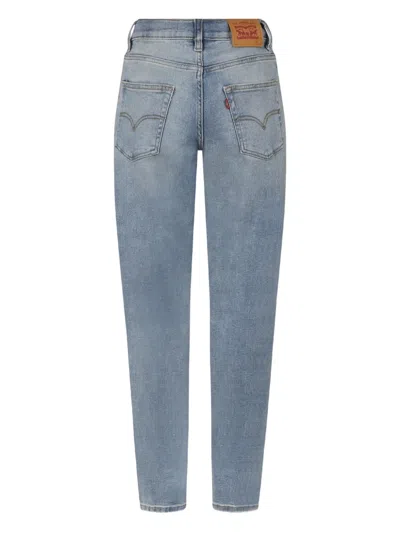 Levi's Logo-patch Jeans In Blue