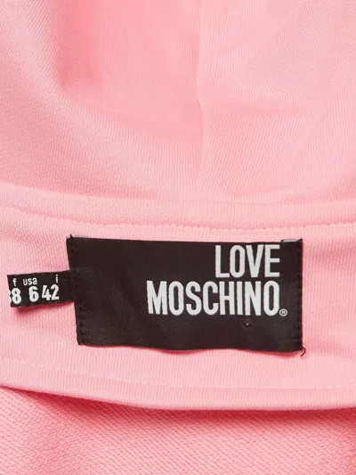 Pre-owned Love Moschino Appliqué-detail Zip Hoodie