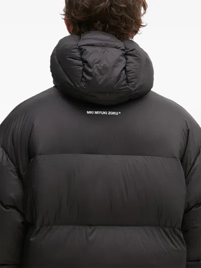Mki Miyuki Zoku Hooded Puffer Jacket In Black