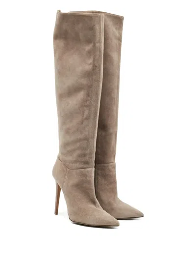 Pre-owned Le Silla 100mm Suede Pointed-toe Boots