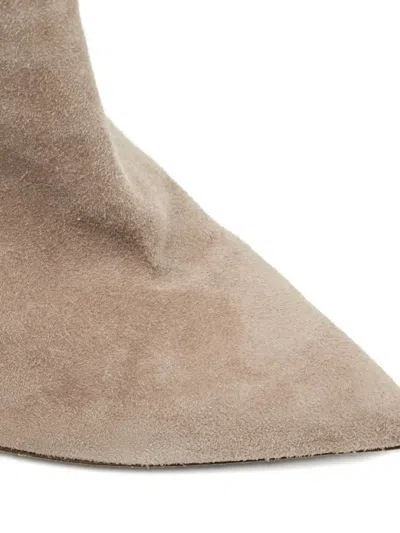 Pre-owned Le Silla 100mm Suede Pointed-toe Boots