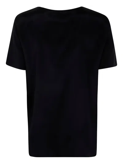 Max Mara Short-sleeve Top In Black