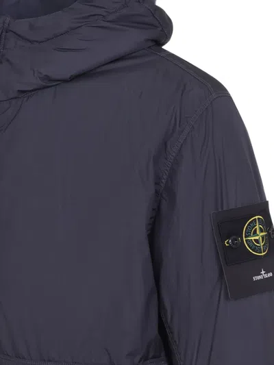 Stone Island Padded Jacket With Drip-proof And Wind-resistant In Black