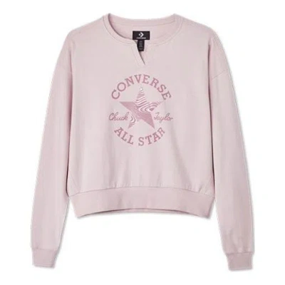 Converse (wmns)  Chuck Taylor Patch Crewneck Sweatshirt 'pink'