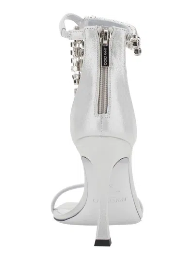 Jimmy Choo Verity Sandal 100 In Metallic