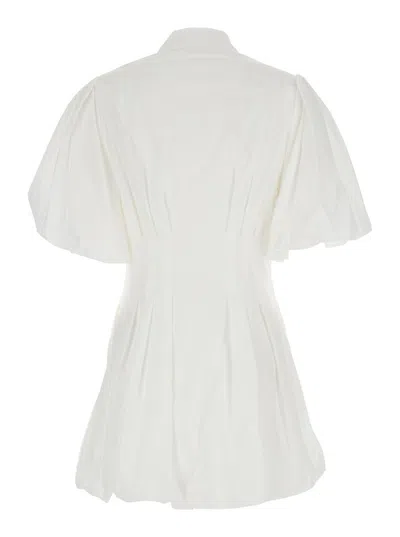 Simkhai Cleo Balloon Pintuck Mini Dress