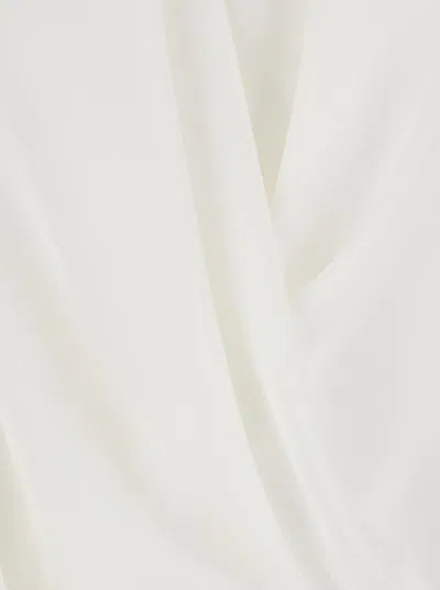 Plain Georgette Blouse In White