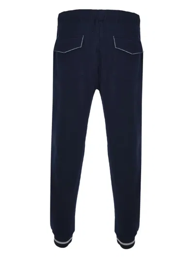 Luigi Borrelli Drawstring-cuff Track Pants In Blue