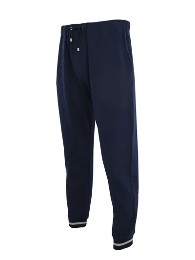 Luigi Borrelli Drawstring-cuff Track Pants In Blue