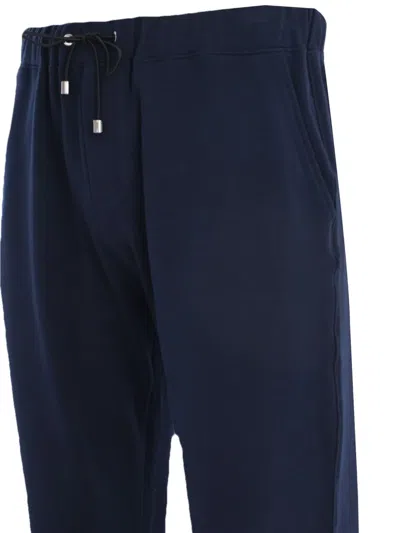 Luigi Borrelli Drawstring-cuff Track Pants In Blue
