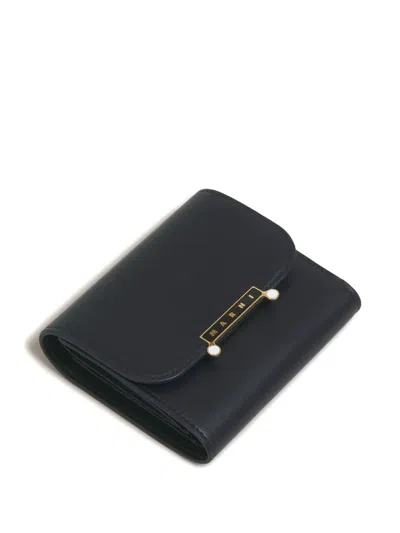 Marni Flap Wallet In Black