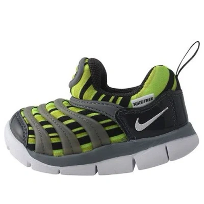 Nike (td)  Dynamo Free Low-top Running Shoes Gray/green In Multi