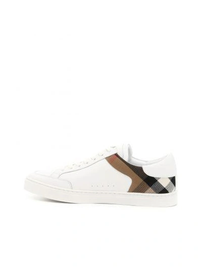 Shop Burberry Rettford Sneakers In White|bianco