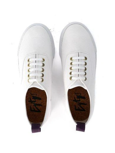 Shop Eytys Mother Sneaker In White Canvas In Bianco
