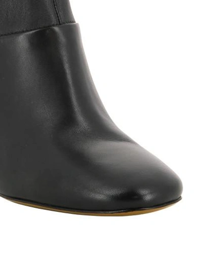 Shop Tory Burch Sidney Mid-heel Boots In Black