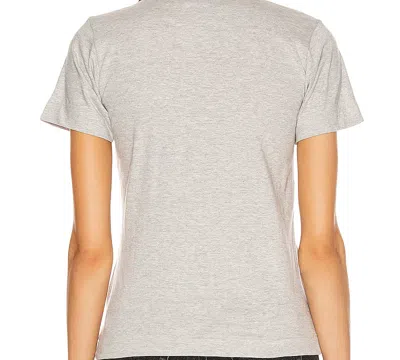 Comme Des Garçons Play (wmns) Comme Des Garcons Play Side Logo Tee 'grey' In Gray