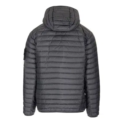Stone Island Light Puffer Packable Jacket 'lead Grey' In Black