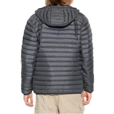 Stone Island Light Puffer Packable Jacket 'lead Grey' In Black