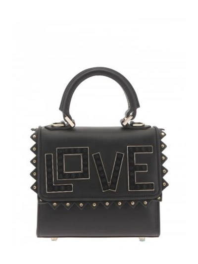 Shop Les Petits Joueurs Smooth Leather Bag In Black
