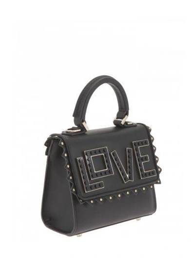 Shop Les Petits Joueurs Smooth Leather Bag In Black