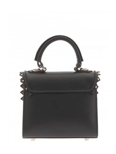 Shop Les Petits Joueurs Smooth Leather Bag In Black