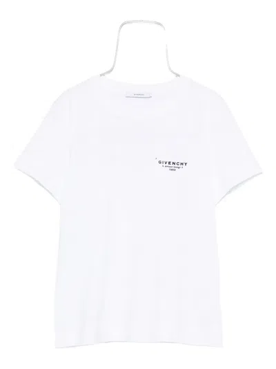 Givenchy White Cotton Jersey Crewneck T-shirt In White