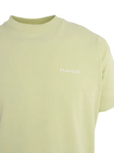 Flâneur Logo Cotton T-shirt In Multi