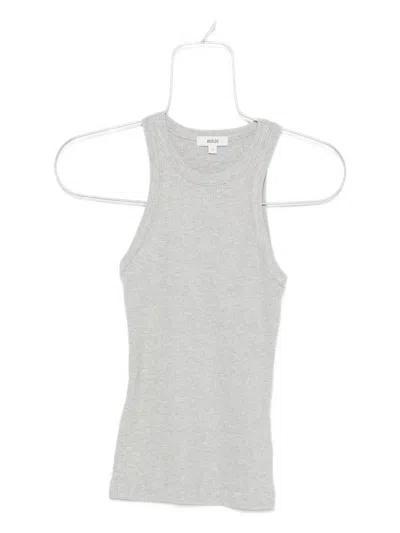 Agolde Rayne Rib Tank In Grey Heather