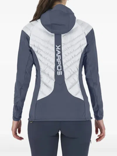 Karpos Hooded Quilted Jacket In Gray