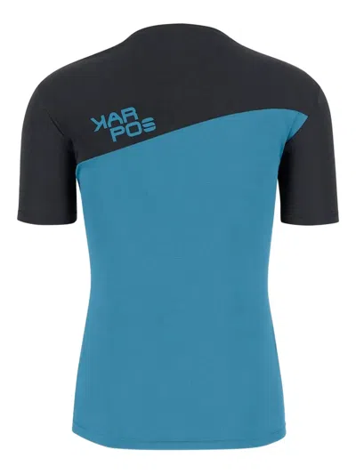 Karpos Colour-block Short-sleeve T-shirt In Blue