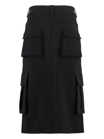 Givenchy Technical Fabric Skirt In Black