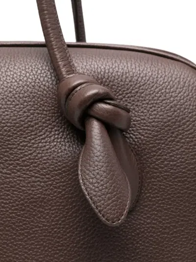 Jacquemus Large Structured Bag With Pebbled Texture In Brown